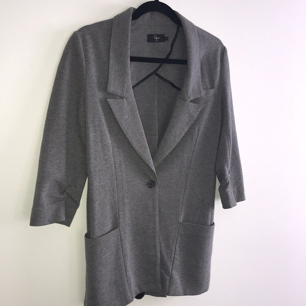 Oversized Aqua One Button Blazer - image 2